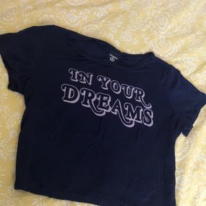 In Your Dreams Blue Crop Top